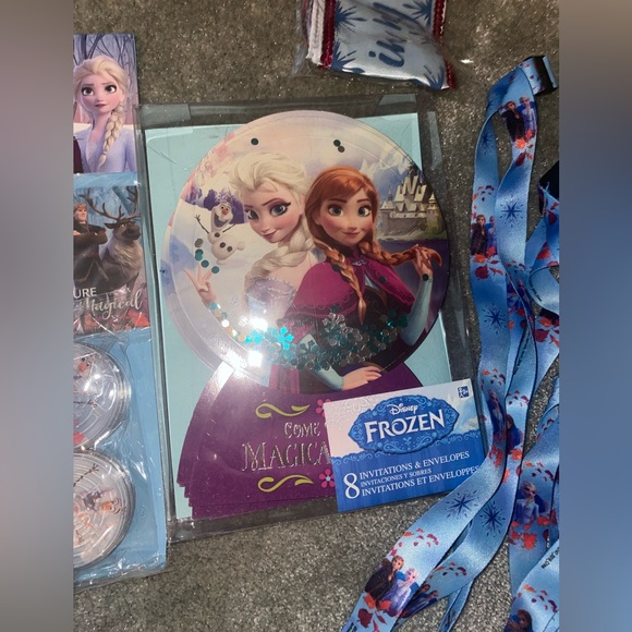 Disney Frozen Celebration birthday party Kit with Blue and Purple Accents